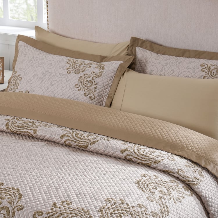 MASPAR Classical Ornate Cotton Printed Double Quilt