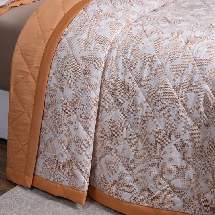 MASPAR Eclectic Geo Cotton Geometric Print Double Quilt