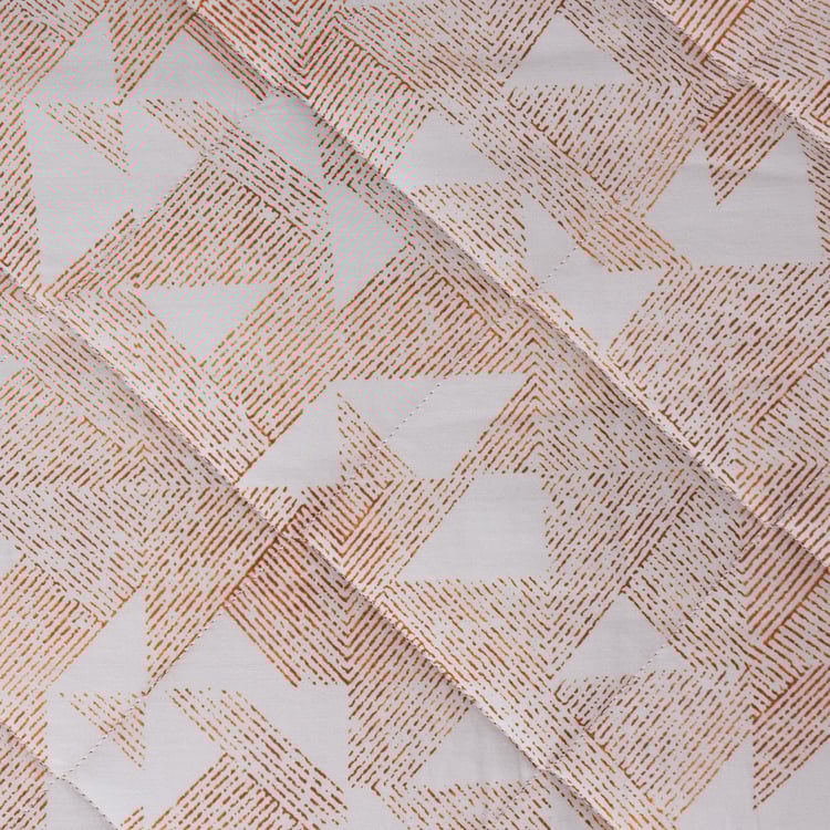MASPAR Eclectic Geo Cotton Geometric Print Double Quilt