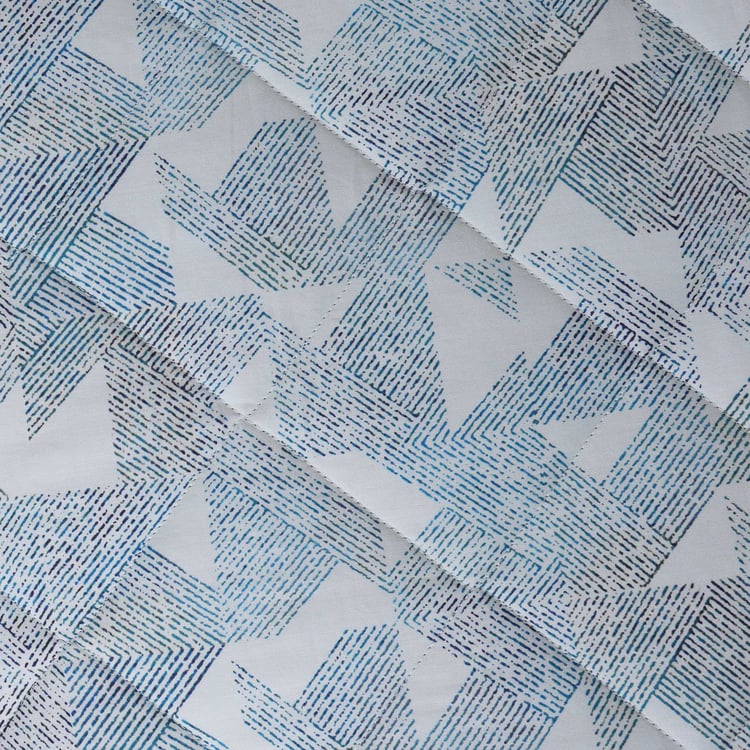 MASPAR Eclectic Geo Cotton Geometric Print Double Quilt
