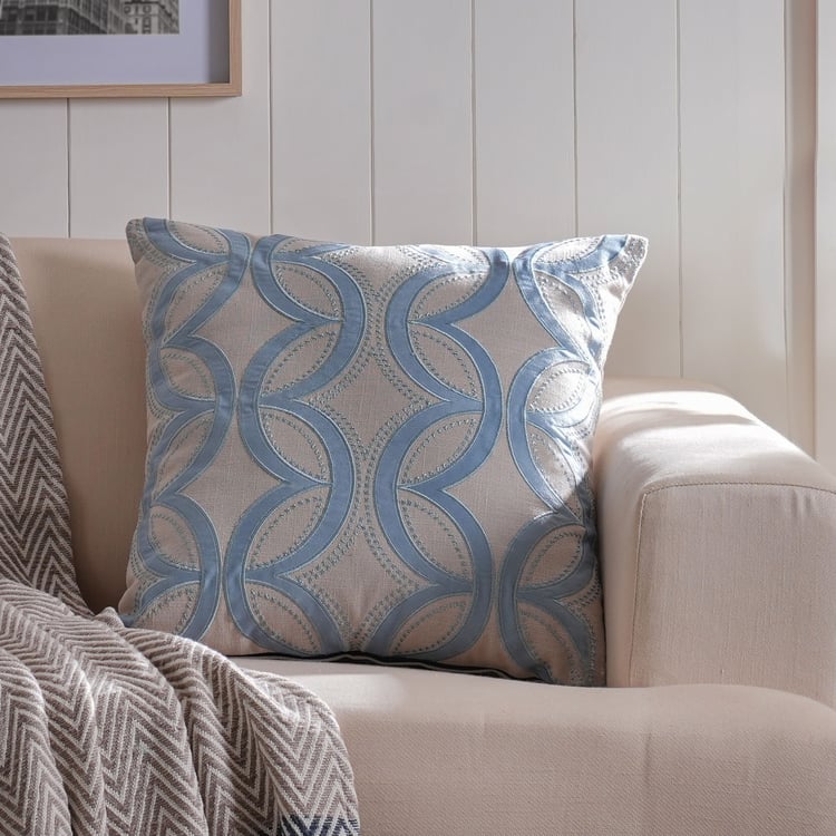 MASPAR Classical Ornate Embroidered Cushion Cover - 50x50cm