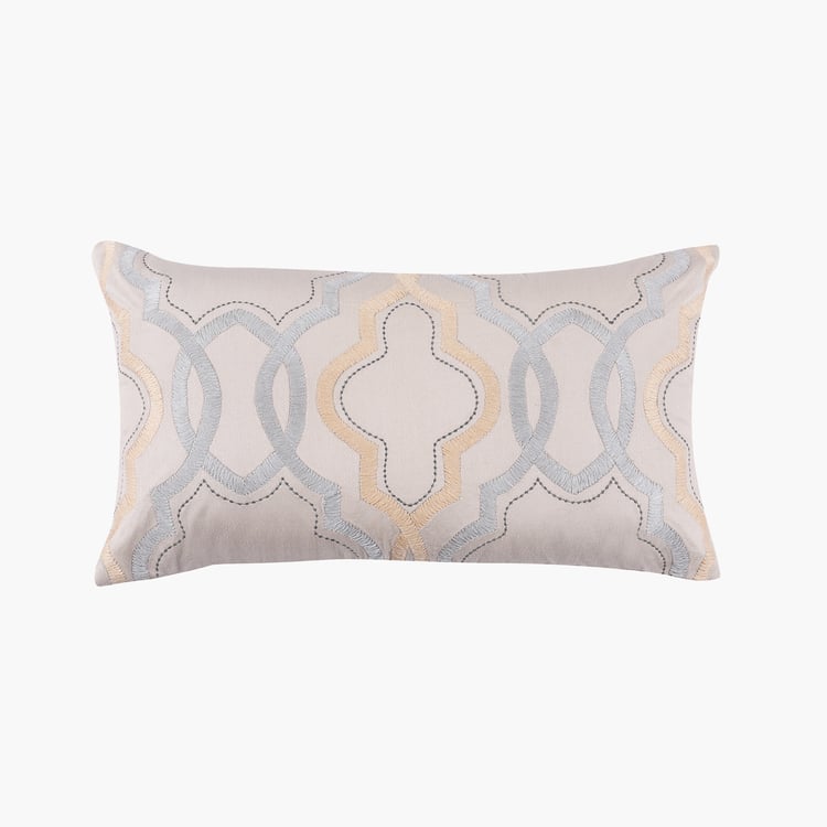 MASPAR Classical Ornate Embroidered Cushion Cover - 60x35cm