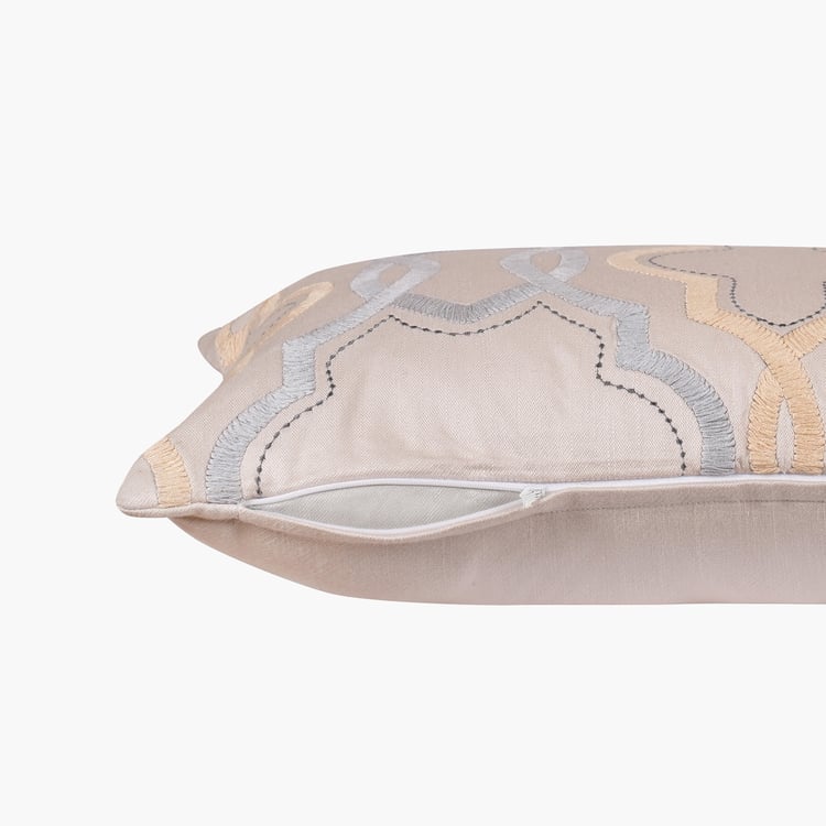 MASPAR Classical Ornate Embroidered Cushion Cover - 60x35cm