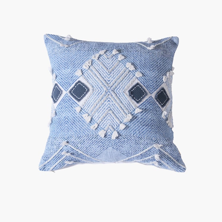 MASPAR Eclectic Geo Embroidered Cushion Cover - 45x45cm