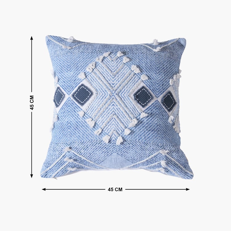 MASPAR Eclectic Geo Embroidered Cushion Cover - 45x45cm