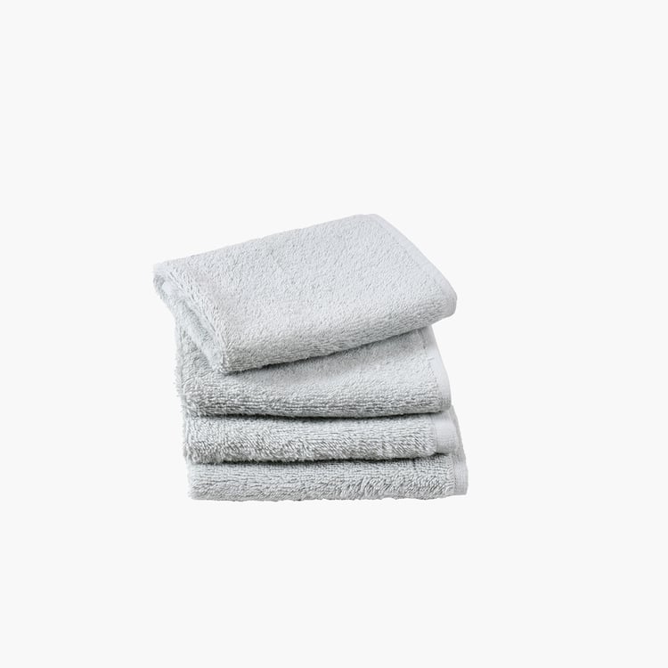 MASPAR Classical Ornate Set of 4 Cotton Face Towels - 30x30cm