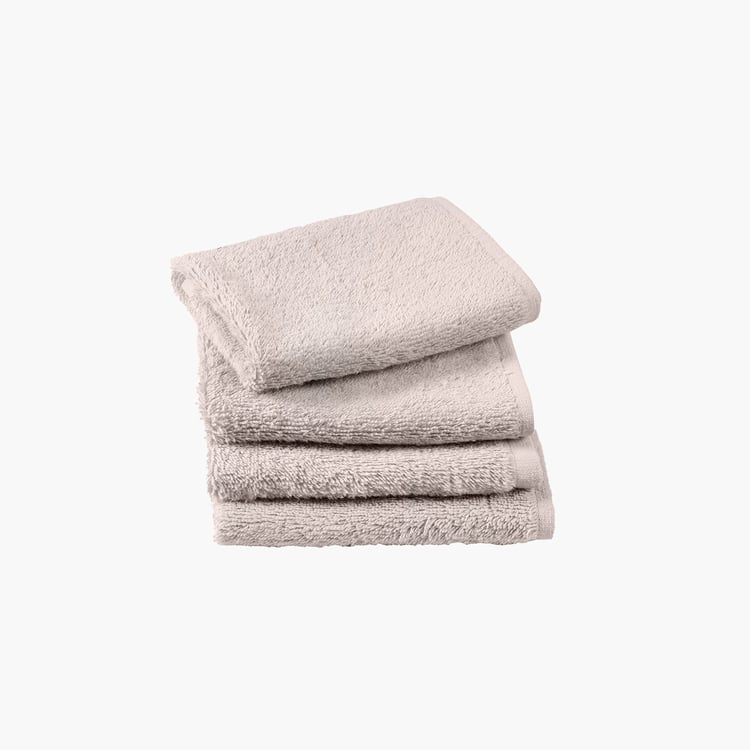 MASPAR Classical Ornate Set of 4 Cotton Face Towels - 30x30cm