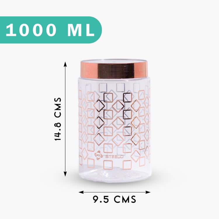 STEELO Homely Set of 4 PET Storage Jars - 1L