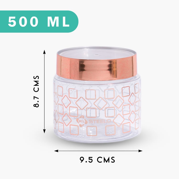 STEELO Homely Set of 6 PET Storage Containers - 500ml