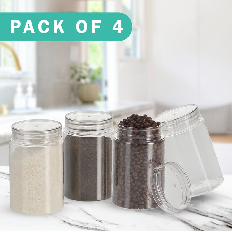 STEELO Homely Set of 4 PET Storage Containers - 1L