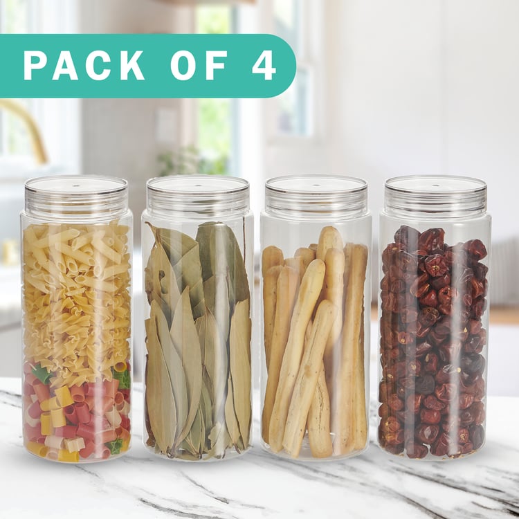 STEELO Homely Set of 4 PET Storage Containers - 1.5L