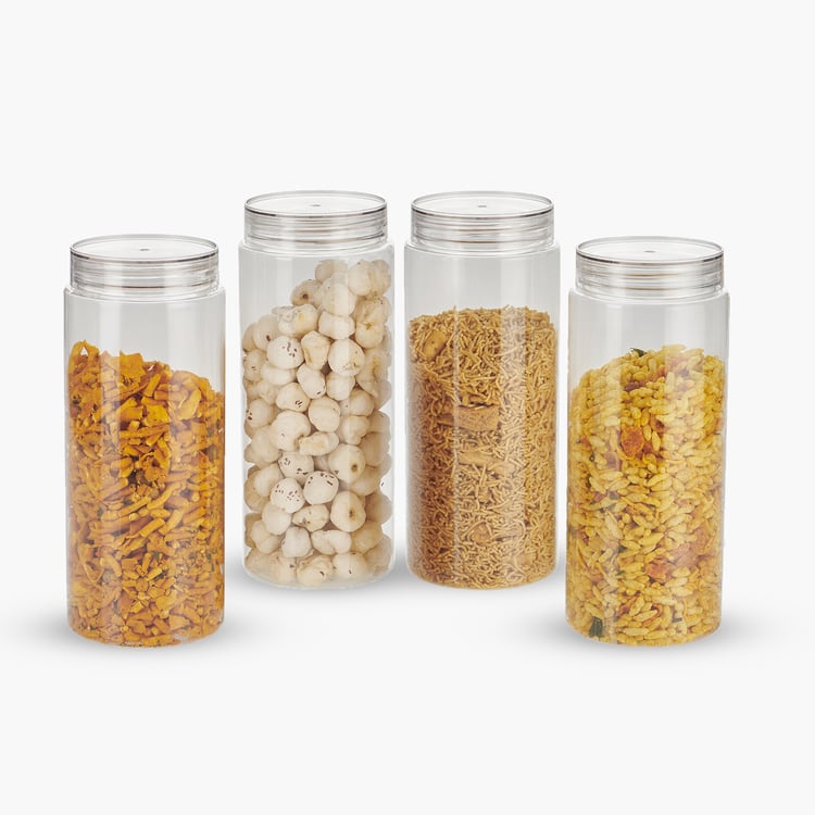 STEELO Homely Set of 4 PET Storage Containers - 1.5L