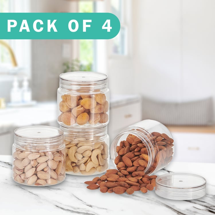 STEELO Homely Set of 4 PET Storage Containers - 500ml
