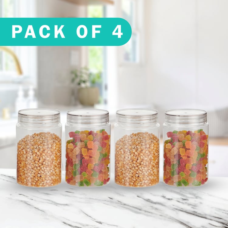 STEELO Homely Set of 4 PET Storage Containers - 750ml