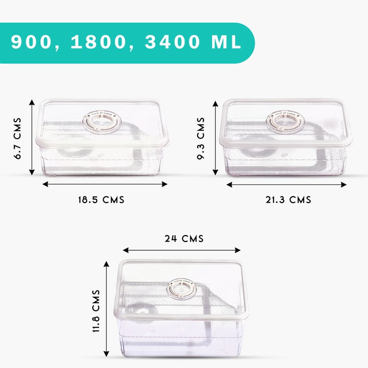 STEELO So Fresh Set of 3 PET Fridge Containers