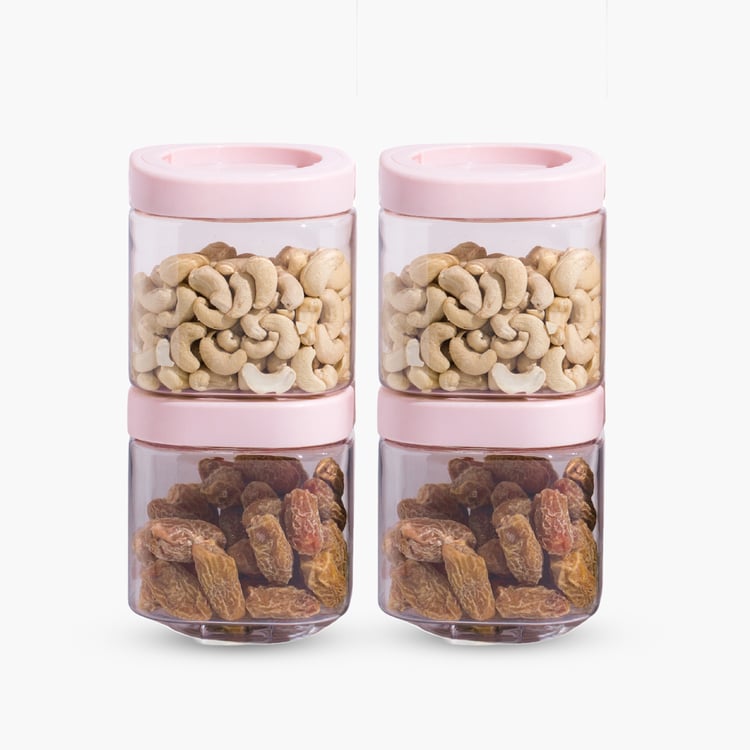 STEELO So Fresh Set of 4 PET Storage Containers - 600ml