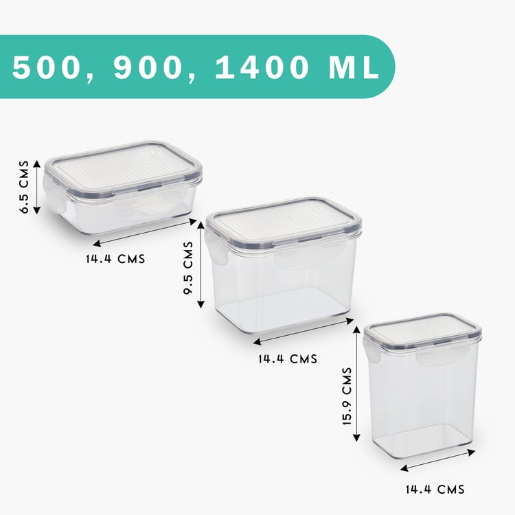 STEELO So Fresh Set of 3 PET Containers