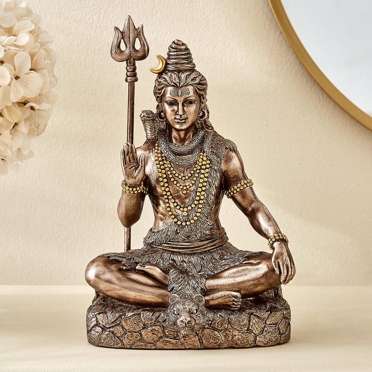 Haven Aura Polyresin Sitting Shiva Figurine