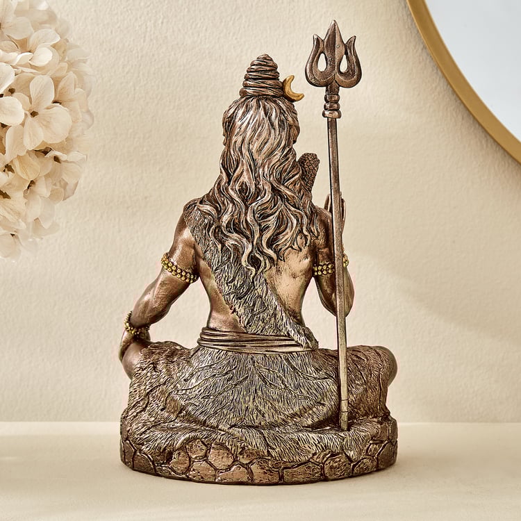 Haven Aura Polyresin Sitting Shiva Figurine