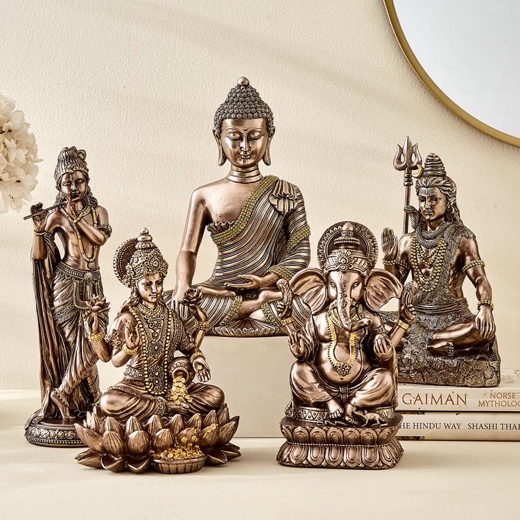 Haven Aura Polyresin Sitting Lakshmi Figurine