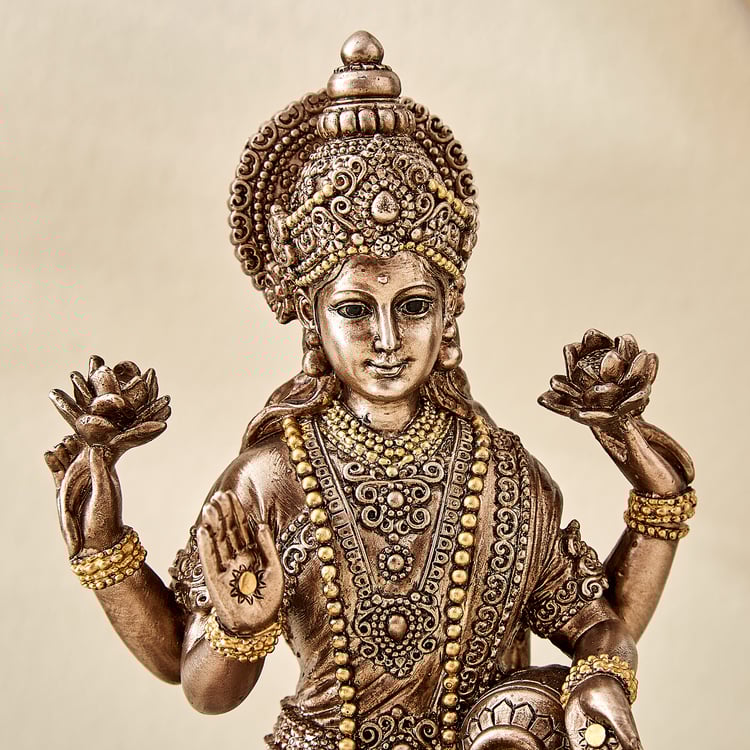 Haven Aura Polyresin Sitting Lakshmi Figurine
