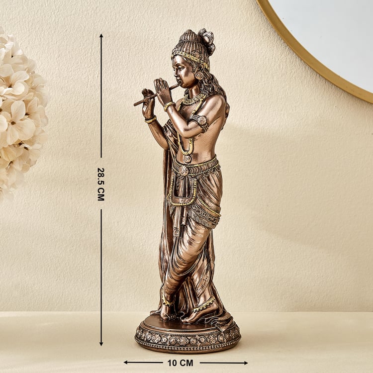 Haven Aura Polyresin Krishna with Flute Figurine