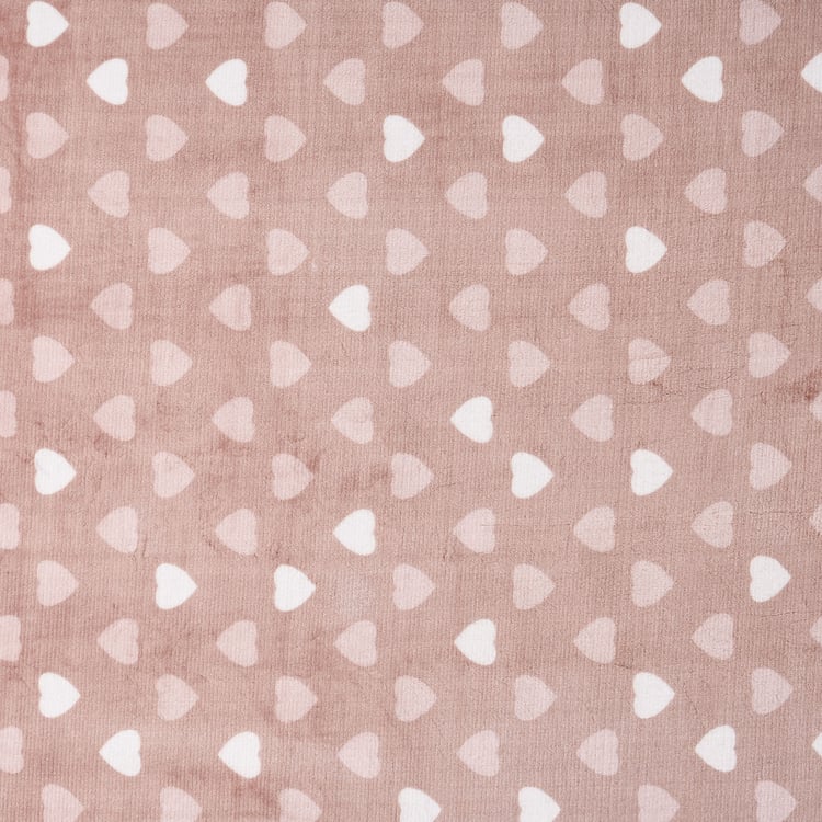 Slate Kids Heart Printed Single Blanket