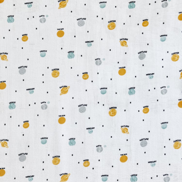 Slate Kids Space Printed Double Blanket