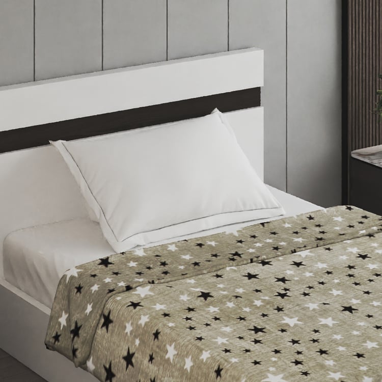 Slate Kids Star Printed Single Blanket
