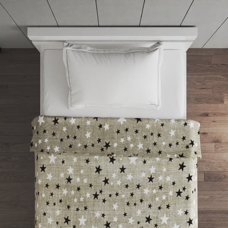 Slate Kids Star Printed Single Blanket