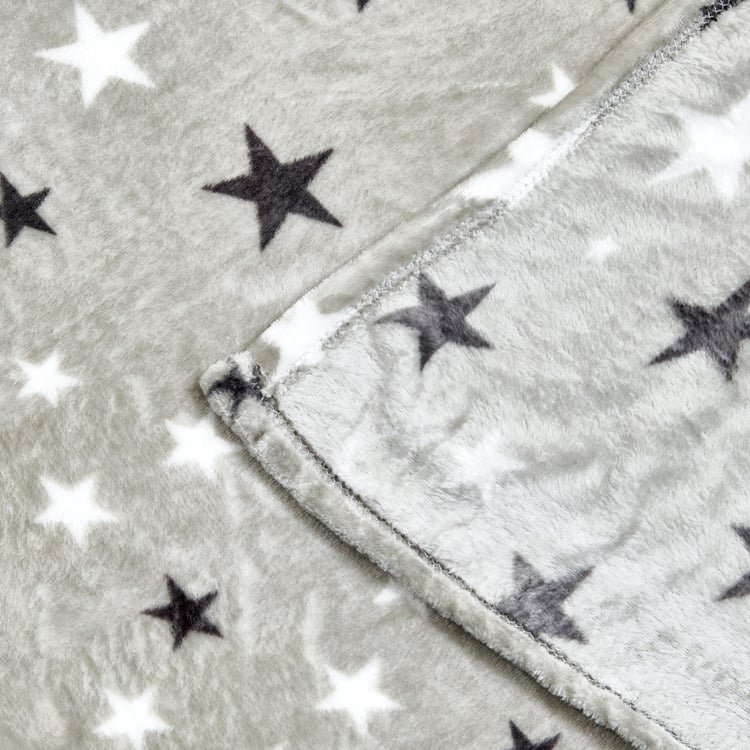 Slate Kids Star Printed Single Blanket