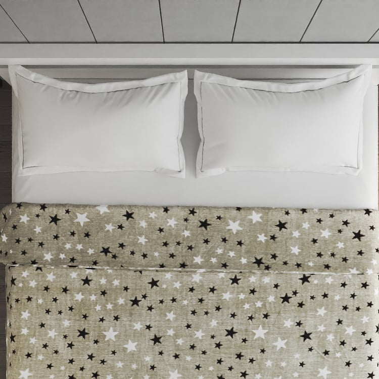 Slate Kids Star Print Double Blanket