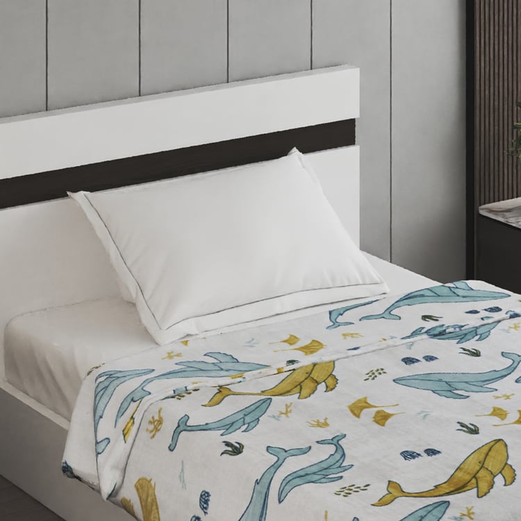 Slate Kids Underwater Printed Single Blanket