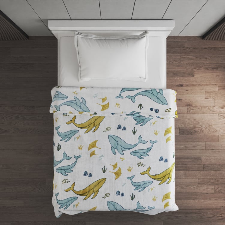 Slate Kids Underwater Printed Single Blanket
