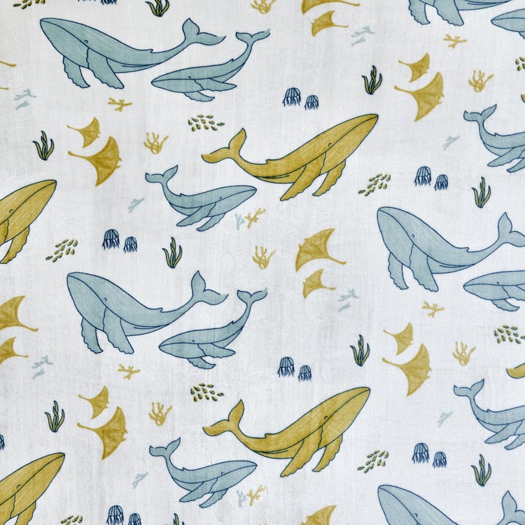 Slate Kids Underwater Printed Single Blanket