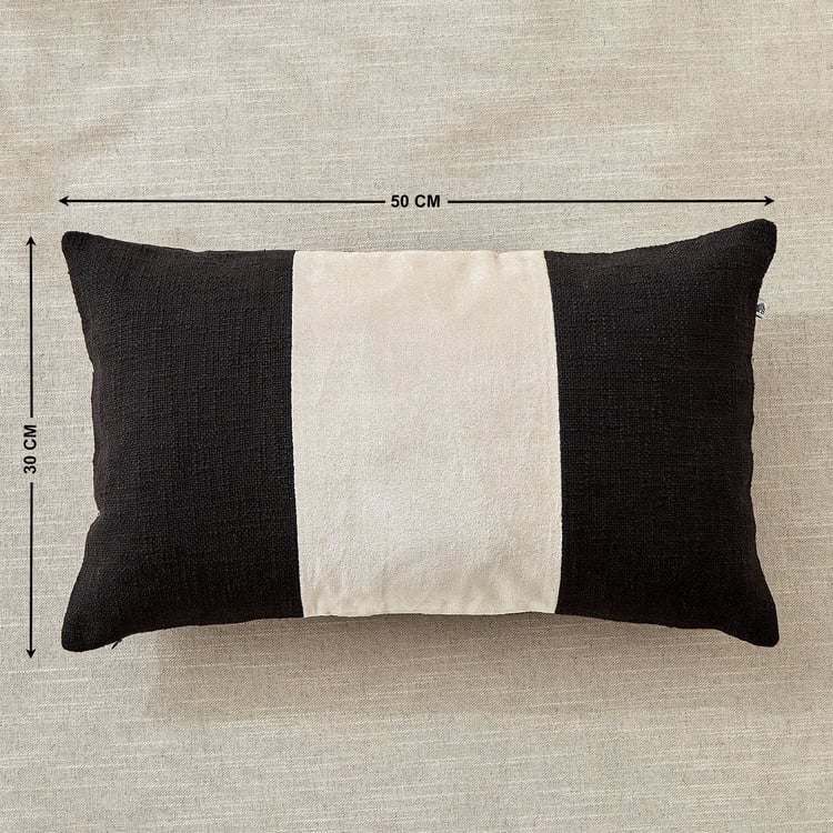 Roma Mono Woven Cushion Cover - 50x30cm