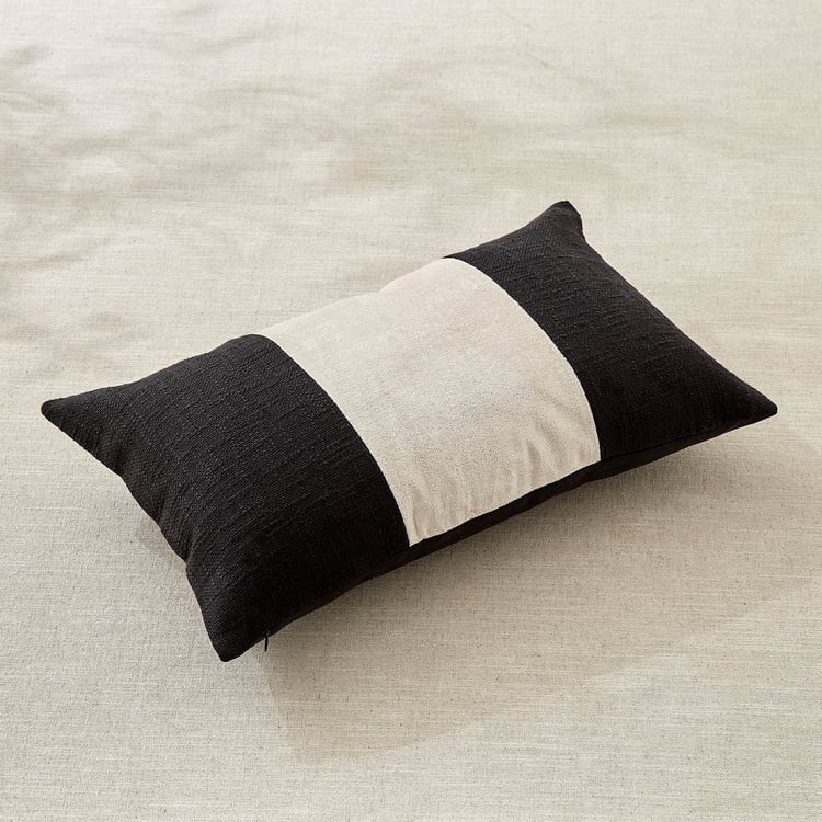 Roma Mono Woven Cushion Cover - 50x30cm