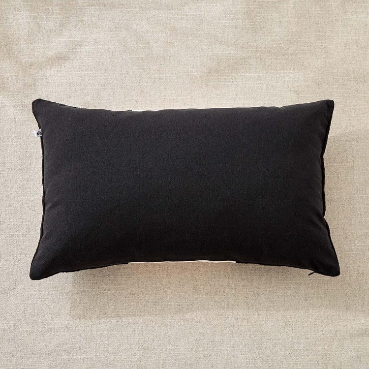 Roma Mono Woven Cushion Cover - 50x30cm