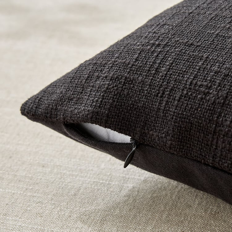 Roma Mono Woven Cushion Cover - 50x30cm