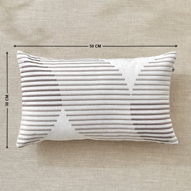 Sharon Orbit Embroidered Cushion Cover - 50x30cm