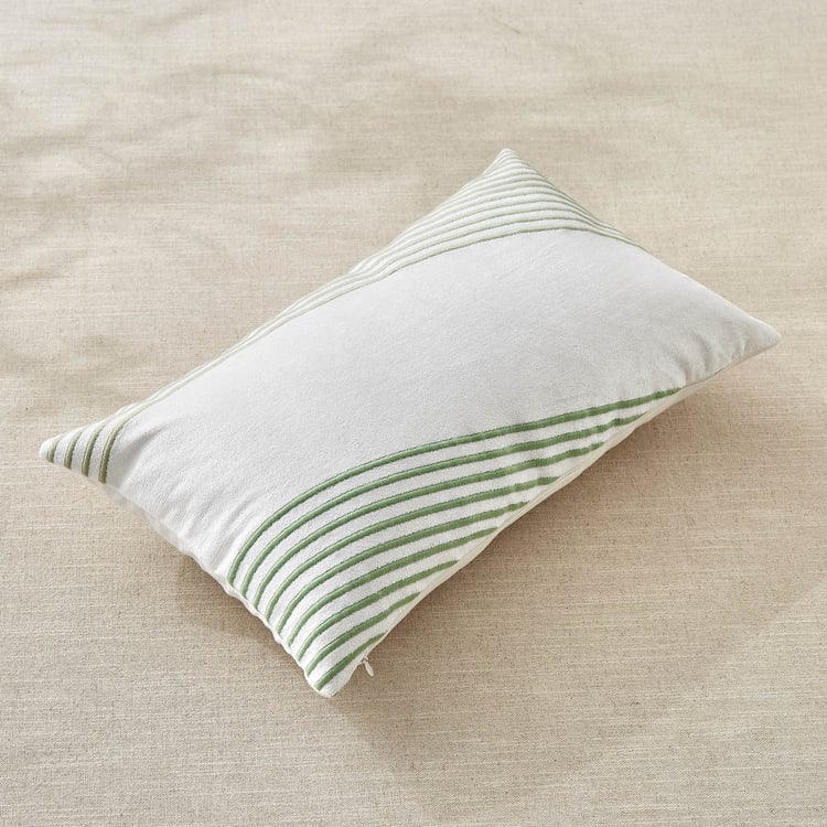Sharon Serene Embroidered Cushion Cover - 50x30cm