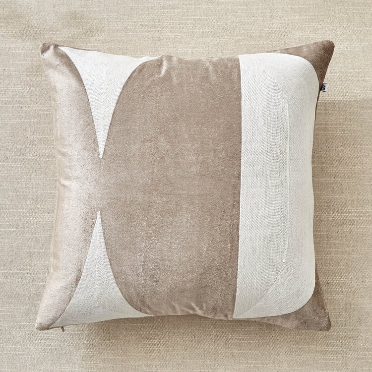 Sharon Tranquil Embroidered Cushion Cover - 40x40cm