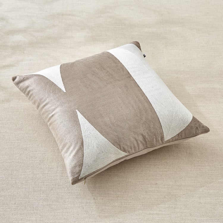 Sharon Tranquil Embroidered Cushion Cover - 40x40cm