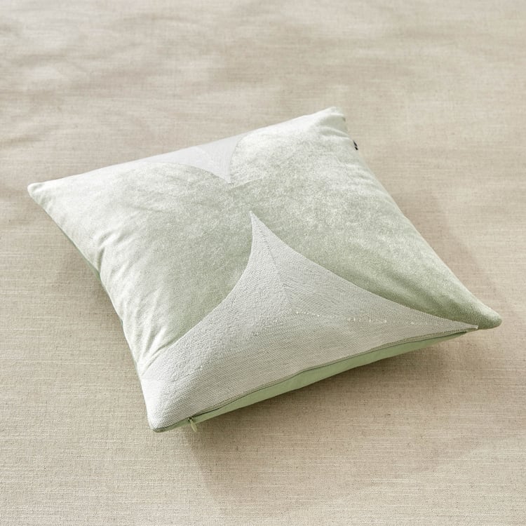 Sharon Whirl Embroidered Cushion Cover - 40x40cm