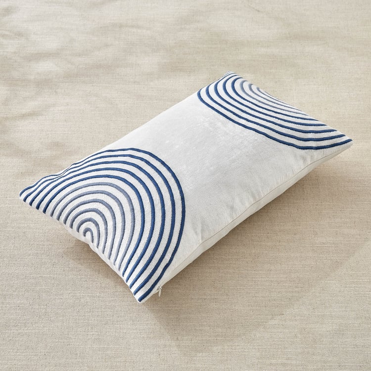 Sharon Whirl Embroidered Cushion Cover - 50x30cm