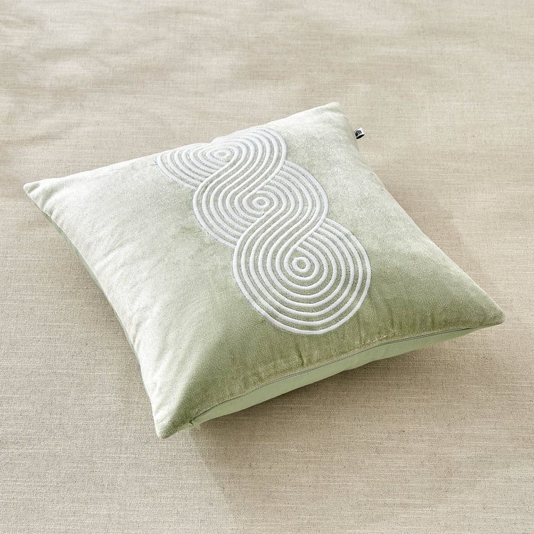 Sharon Zen Embroidered Cushion Cover - 40x40cm