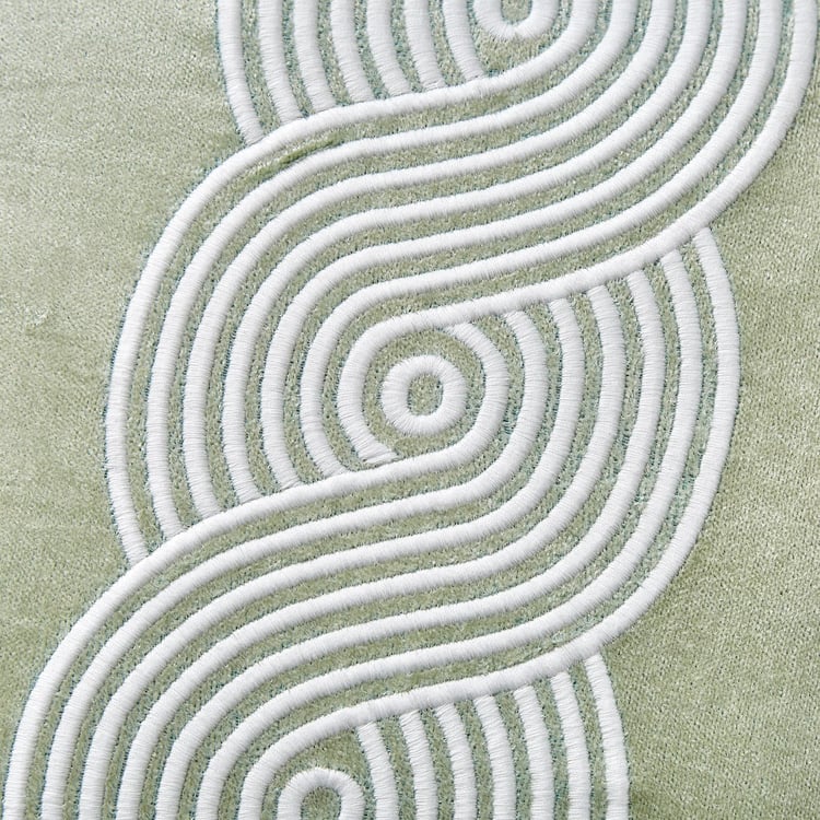 Sharon Zen Embroidered Cushion Cover - 40x40cm