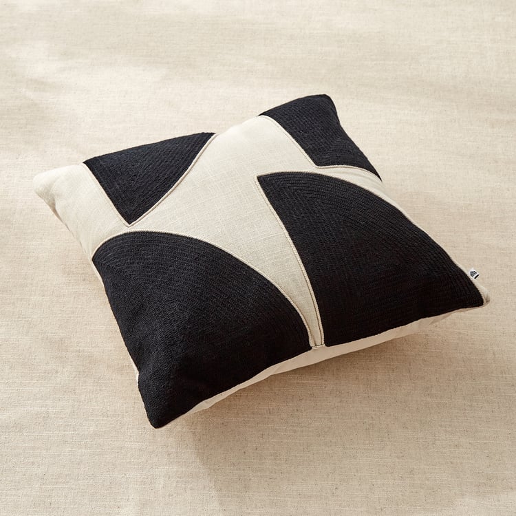 Ecliptic Saga Axiom Embroidered Filled Cushion - 45x45cm