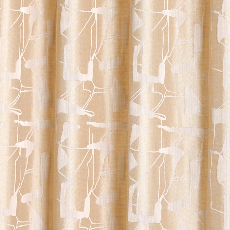 Morris Bract Set of 2 Jacquard Room Darkening Window Curtains