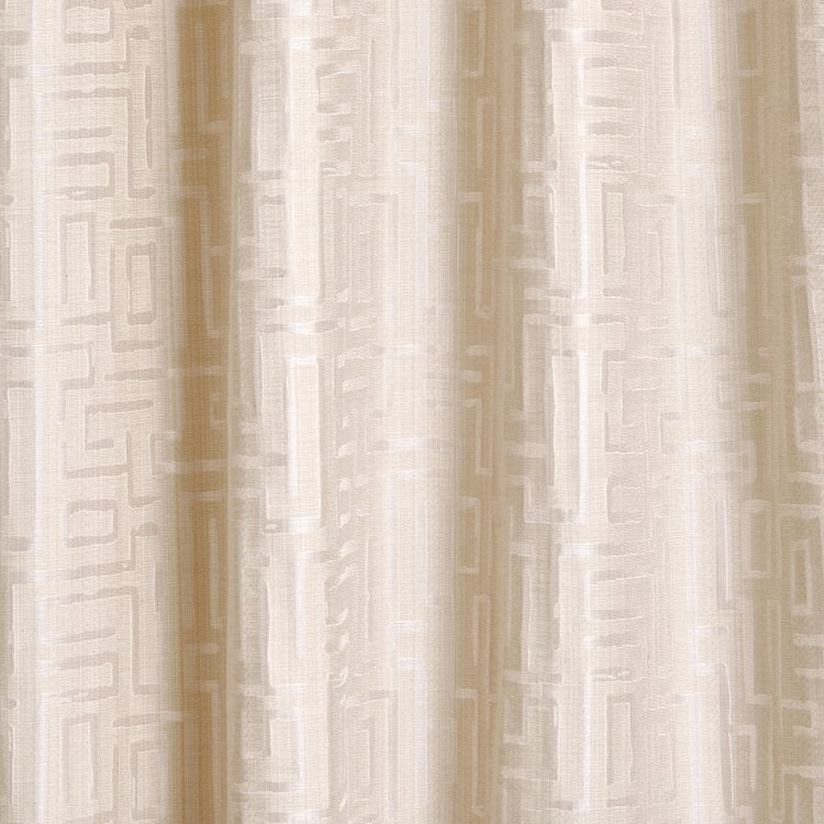 Morris Maze Set of 2 Jacquard Room Darkening Door Curtains